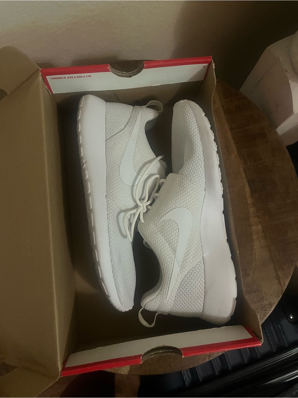 Nike All-White Lightweight Mesh Trainers
